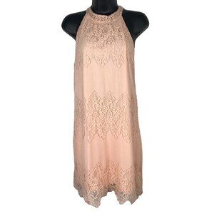 Charlotte Russe Pink A Line Lace Dress
